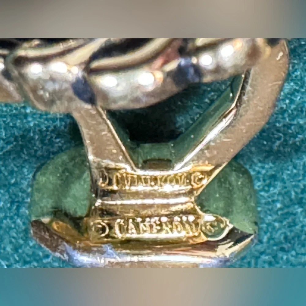 VTG Rick Cameron Horse Head Cufflinks Vermeil 925 Silver-Gilt 24k Gold Wildlife